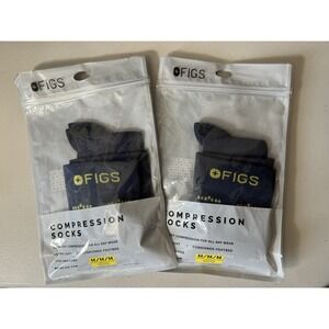 2-FIGS Compression Socks Size Medium Women 5-10 Men 6-12 NEW